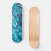 Baby Blue 3 Dynamic Abstrakt Skateboard Deck (Vorderseite)