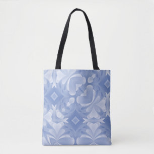 Baby Blue Abstrakt Hearts and Diamonds Tasche
