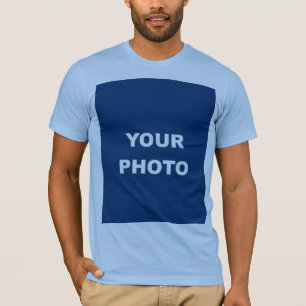 Baby Blue Add Image Foto Picture Logo Männer T-Shirt