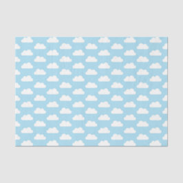 Baby Blue and White Cloud Tissue Paper Seidenpapier