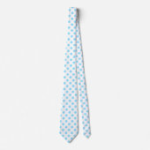 Baby blue and white polka dots krawatte (Vorderseite)