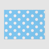 Baby Blue and white polka dots Seidenpapier (Vorderseite)