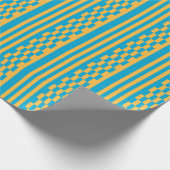 Baby Blue and Yellow Elegance Geschenkpapier (Ecke)