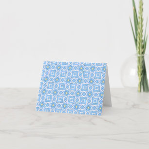 Baby Blue and Yellow Sternexplosion Card Feiertagskarte