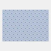 Baby Blue Arabesque Design Geschenkpapier Set (Vorderseite 2)