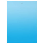 Baby Blue Azure Gradient Personalisiert Teacher Klemmbrett (Rückseite)