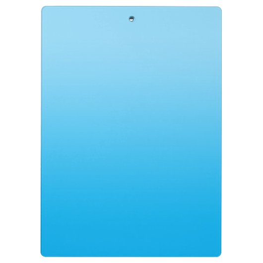 Baby Blue Azure Gradient Personalisiert Teacher Klemmbrett (Rückseite)