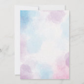 Baby Blue Baby Dusche Einladung (Rückseite)