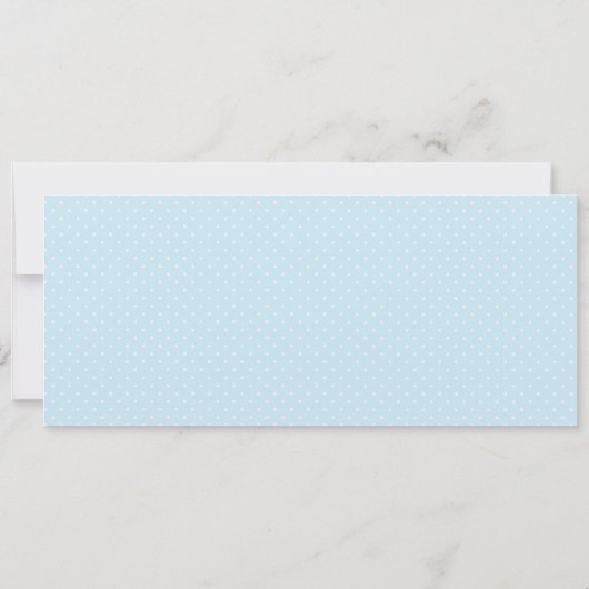 Baby Blue Baby Dusche Event Ticket Einladung (Rückseite)