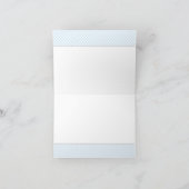 Baby Blue Baptisse Vielen Dank Karten (Innenseite)