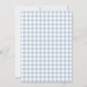 Baby Blue Baseball Oh, Baby Dusche Einladung (Rückseite)