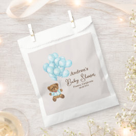 Baby Blue Bear Baby Dusche Fevor Taschen Geschenktütchen