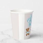 Baby Blue Bear Babydusche Papiertücher Pappbecher (Rechts)