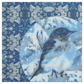 Baby Blue Bird Fabric Stoff (Nahaufnahme)