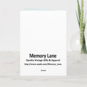 Baby Blue Bird Karte (Rückseite)