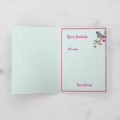 Baby Blue Bird Karte (Innenseite)