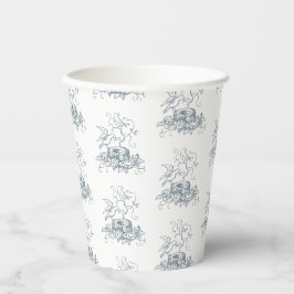Baby Blue Bird Nest Baby Dusche Pappbecher