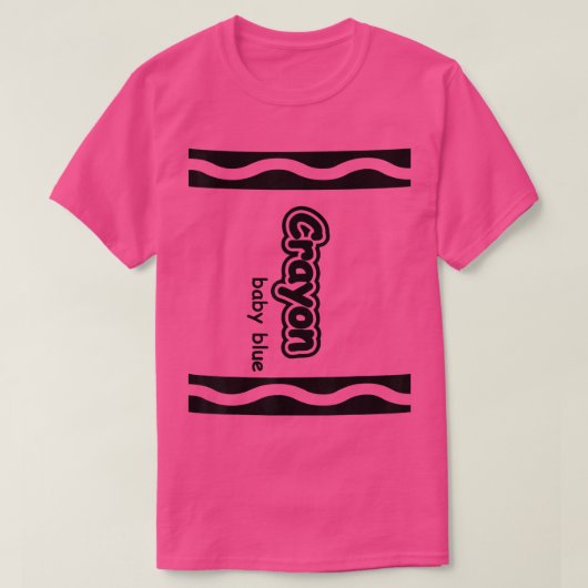 Baby Blue Bleistift Easy Halloween Anzug Cute 386 T-Shirt (Design vorne)