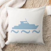 Baby Blue Boat Kissen (Decke)