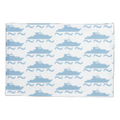 Baby Blue Boat Kissenbezug (Rückseite)