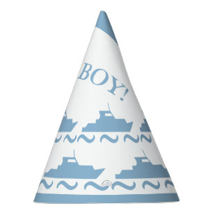 Baby Blue Boat Partyhütchen