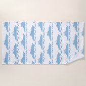 Baby Blue Boat Strandtuch (Vorderseite)