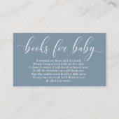 Baby Blue Book Request - Baby Shower Einladung (Vorderseite)
