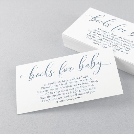 Baby Blue Book Request - Baby Shower Einladung