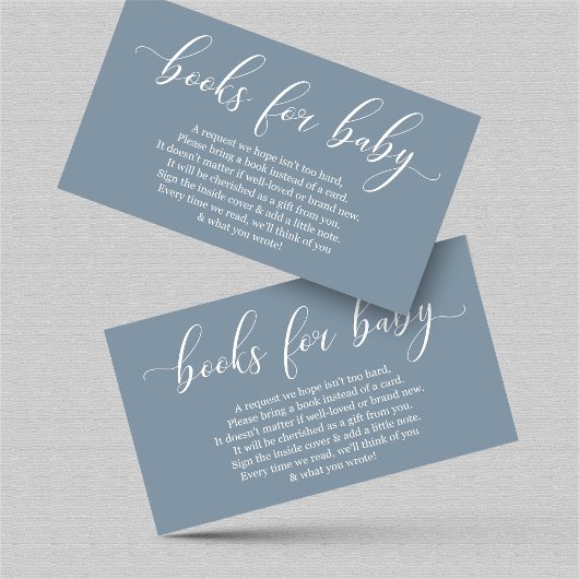 Baby Blue Book Request - Baby Shower Einladung