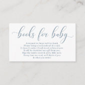 Baby Blue Book Request - Baby Shower Einladung (Vorderseite)