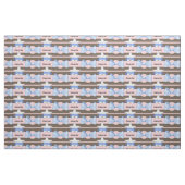 Baby Blue Bow Abzeichen in stilvollen Farben Stoff (Fat Quarter (45,7 x 55,9 cm))