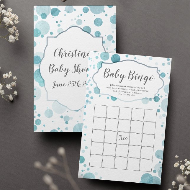Baby Blue Boy Shower Bingo, Party Activity Game (Von Creator hochgeladen)