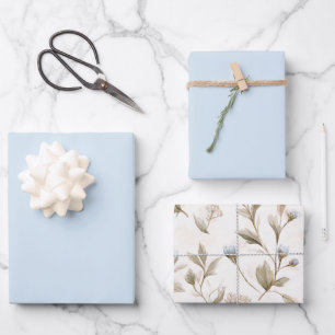 Baby Blue Brautparty Geschenkpapier Set