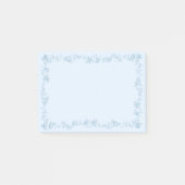 Baby Blue Buble Border Design Post-it Klebezettel (Vorderseite)