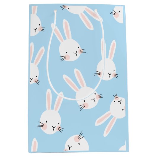 Baby Blue Bunny Mittlere Geschenktüte (Vorderseite)