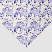 Baby Blue Bunny Rabbit Geschenkwrap Seidenpapier (Ausschnitt)