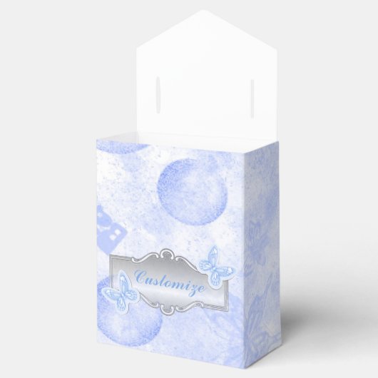 Baby Blue Butterfells & Balloons Gefälligkeitsbox Geschenkschachtel (Geöffnet)