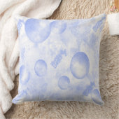 Baby Blue Butterfets und Balloons Throw Kissen (Decke)
