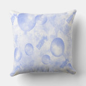 Baby Blue Butterfets und Balloons Throw Kissen (Rückseite)