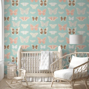 Baby Blue Butterflies Wallpaper Tapete