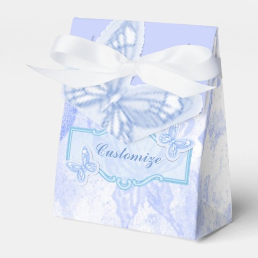 Baby Blue Butterfly Gevor Box Geschenkschachtel (Vorderseite)