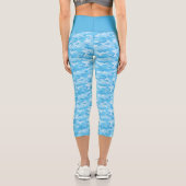 Baby Blue Camouflage High Waisted Capris (Rückseite)