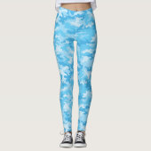 Baby Blue Camouflage Leggings (Vorderseite)