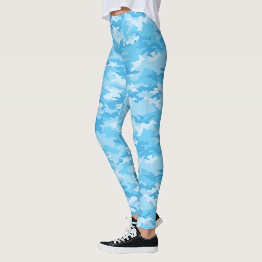 Baby Blue Camouflage Leggings (Links)