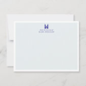 Baby Blue Castle Nursery Note Card Mitteilungskarte (Vorderseite)
