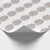 Baby Blue Chinoiserie Ginger Jar Jars Geschenkpapier (Ecke)