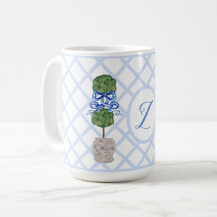 Baby Blue Chinoiserie Ginger Jars Topiary  Kaffeetasse