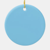 Baby Blue Circle Keramik Ornament (Hinten)