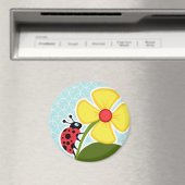 Baby Blue Circles; Ladybug Magnet (In Situ (Geschirrspüler))