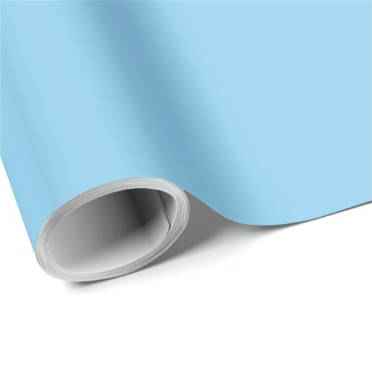 Baby Blue Classy Monochromatic Geschenkpapier (Rolleneckpunkt)